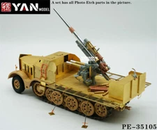 1/35 FAMO 18t(Sd.Kfz.9)&FLAK 37 AA Gun PE Upgrade Set for Border/Tamiya/Dragon