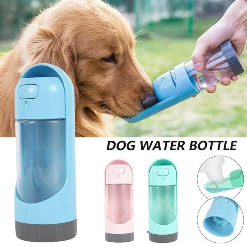 Pet Filter Water Bottle Portable Travel Drinking Cup Dispenser Dog with Filters