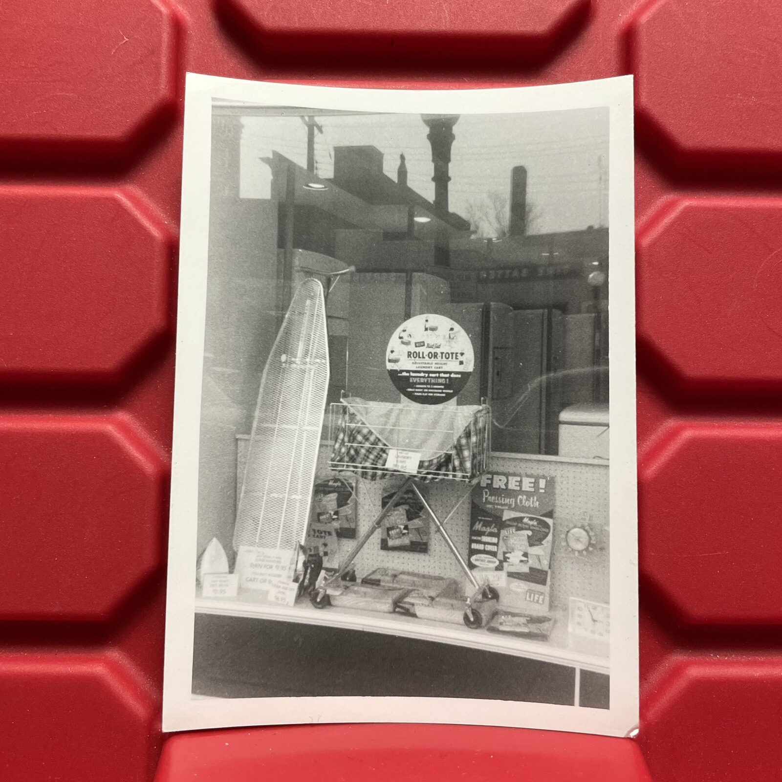 Sunbeam Appliance Display Ironing Board B Photograph 3.25 x 4.5 Vintage 1957-image