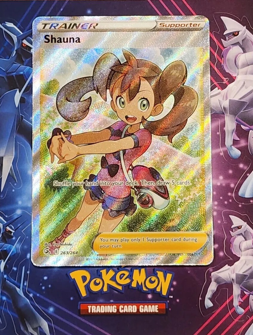 ✨️ポケットモンスター プラチナ★493匹 Pokémon TCG: Shauna 263/264 Fusion Strike Trainer Holo Full