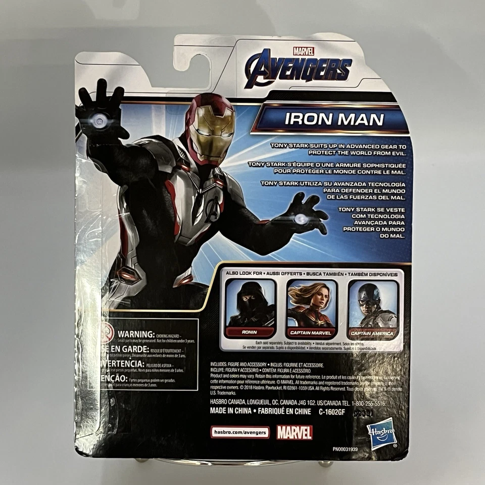 Boneco de ação Hasbro Marvel Avengers 6 polegadas lote de 2 / Ronin e Homem de Ferro novo na caixa - Imagem 3 de 4