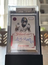 2014 Panini Flawless Ruby Inscriptions #5 Antonio Brown Auto 2/15 BGS 9 Steelers