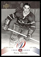 2008-09 Upper Deck Montreal Canadiens Centennial Paul Meger Montreal Canadiens