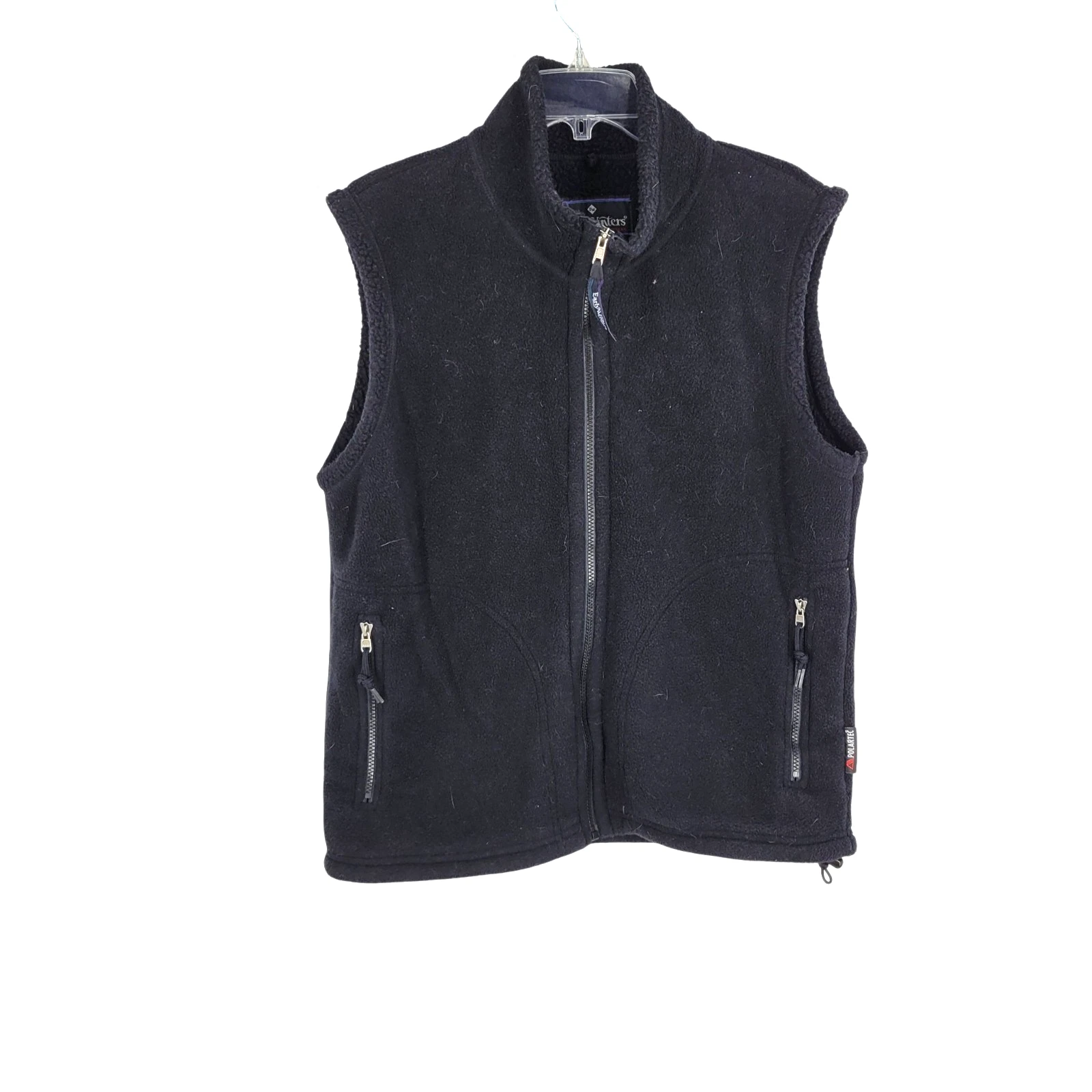 Early Winters Black Fleece Full Zip Vest Medium Outdoors Camping gorpcore