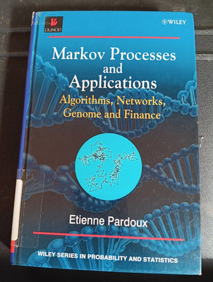Markov Processes & Applic To Genom, E.Pardoux WIley Ser. Prob, Ex Libris Accept.