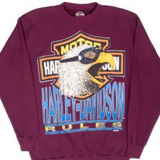 VINTAGE HARLEY DAVIDSON EAGLE SWEATSHIRT 1980S MEDIUM MADE IN USA