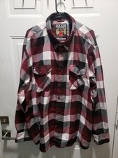 Dixxon Flannel Southpaw Men's 3XL Red White Gray Plaid