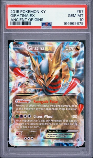 2015 POKEMON XY ANCIENT ORIGINS #57 GIRATINA EX PSA 10