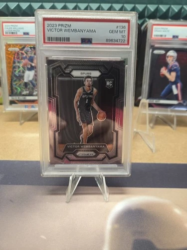 Victor Wembanyama PSA 10 2023-24 Panini Prizm Base Rookie Card RC #136 Spurs Gem