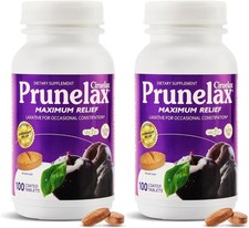 Prunelax Maximum Relief Laxative Tablets 200 Count Natural Senna for Occasio