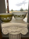 Vintage PYREX Corning Ware 401 & 402 CRAZY DAISY SPRING BLOSSOM BOWL / BOWLS