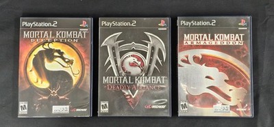 MORTAL KOMBAT Deception, Deadly Alliance, & Armageddon - Playstation 2 Games