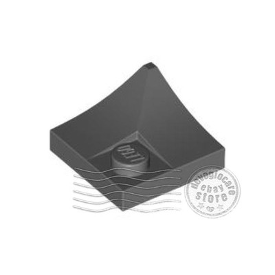 2x LEGO 4190 Concave Corner with Recessed Stud 2x2 Dark Bluish