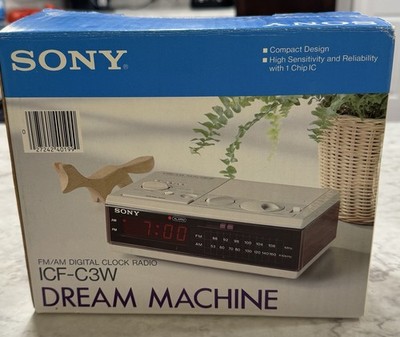 New In Box Sony Dream Machine ICF-C3W FM/AM Digital Clock Radio Alarm Clock