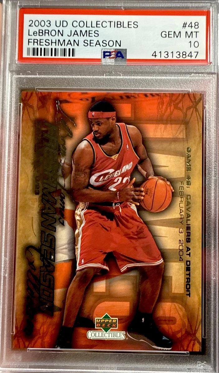 LeBron James Basketball Grade 10 Rookie Sports Trading Cards