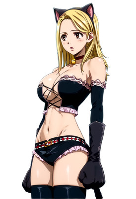 Lucy Heartfilia Cat Outfit Vinyl Car Decal Sticker 7'' Weatherproof