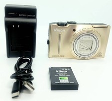 Nikon Coolpix S8100 12.1MP 10X Zoom Gold operation confirmed