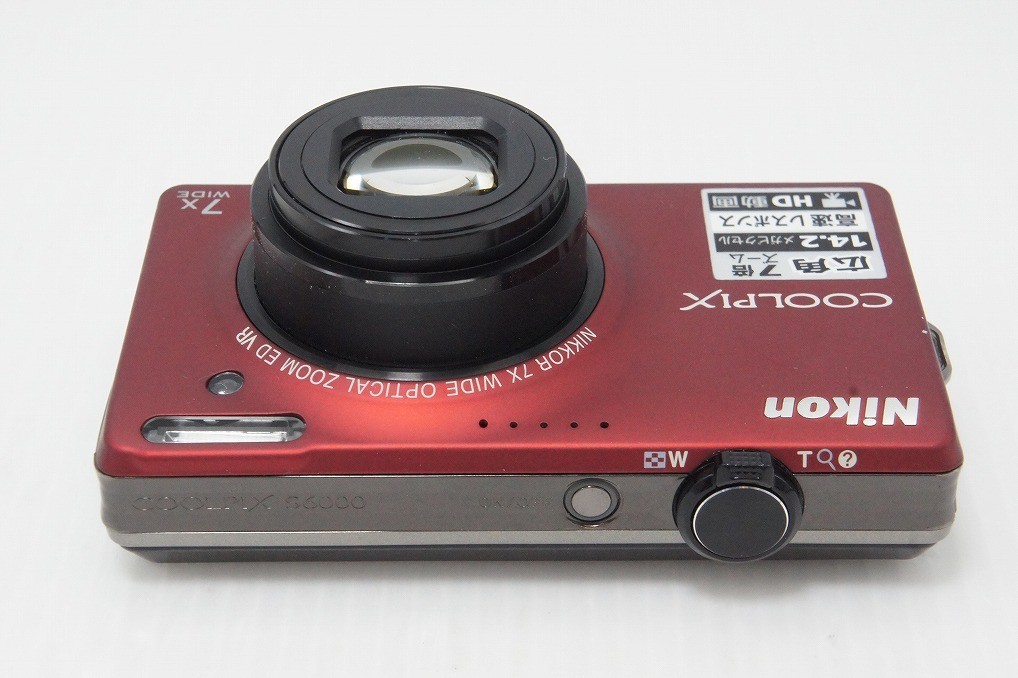 Near mint] Nikon COOLPIX S6000 14.2MP Compact Digital Camera Flash