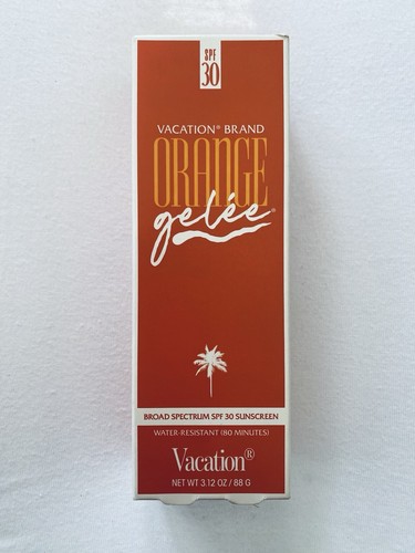 Vacation Orange Gelee SPF 30 Broad Spectrum Sunscreen 3.12 oz. New!
