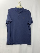 Polo Ralph Lauren Size XL Blue Classic Fit Short Sleeve Polo Cotton Shirt EUC