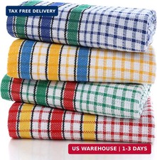 Large Kitchen Dish Towels, 16 Inch x 26 Inch Bulk Absorbent Cotton Kitchen Towel