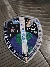 SPACEX AUTHENTIC EMPLOYEE PATCH   IRIDIUM-5  SPACEX FALCON 9 