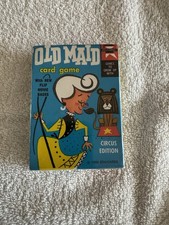 Vintage 1959 Old Maid Card Game Circus Edition 36 Cards Complete Edu-Cards