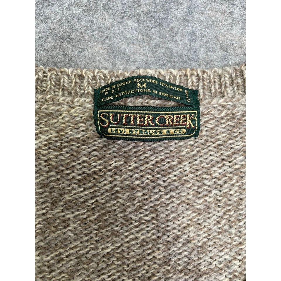 Cárdigan de lana vintage Levi’s Sutter Creek suéter universitario para hombre M leer detalles Foto 3 de 4