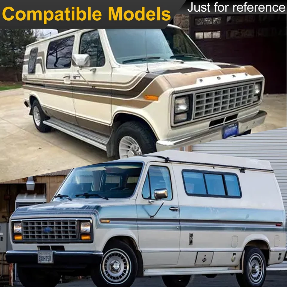 Fit 1979-1991 Ford E100 E150 E250 E350 Econoline 5.0L 5.8L #970 4 Row Radiator Foto 3 de 4