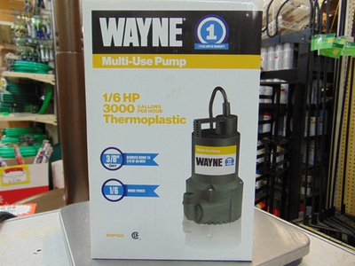 #ad #ad NEW Wayne RUP160 Submersible Utility Water Pump 1 6 Hp. 3000 gph $39.99