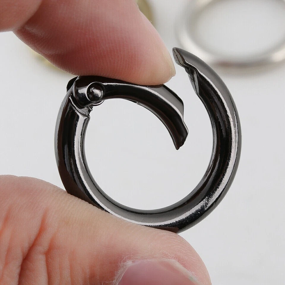 Carabiner Clip Snap Hook O-Ring Karabiner Keychain Keyring Key Ring Clips Clasp - Image 3 of 4