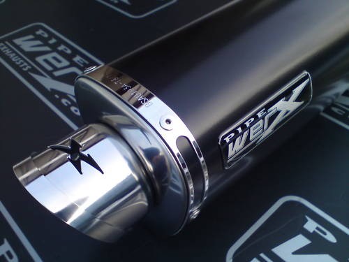 Kawasaki ZX10R ZX10 04-05 Silenciador Tri-Oval Negro SL