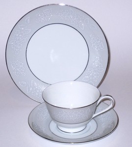 noritake damask 5698 trio cup saucer plate ebay