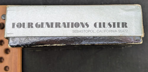 1973 FOUR GENERATIONS CLUSTER WOODEN BOARD GAME PHIL SHOPTAUGH SEBASTOPOL CA - Picture 12 of 19