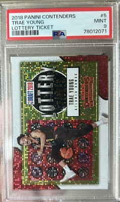 その他 TRAE YOUNG ROOKIE TICKET AUTO HOLO PSA 9 Trae Young 2018 Contenders #142 Rookie Ticket Auto (Ball at