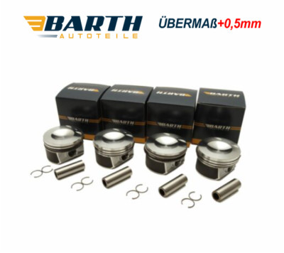 4x Kolben Übermaß +0.5 mm VW Audi Seat Skoda NEU 2.0 FSI FSI BPY AXX 06D107066C