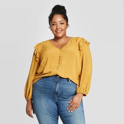 plus size deep v neck