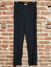 Asos Design Black Wide Leg pants Viscose Womens 12