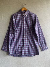 Vineyard Vines Shirt Boys XL 20 Button Down Plaid Whale Shirt Cotton Preppy