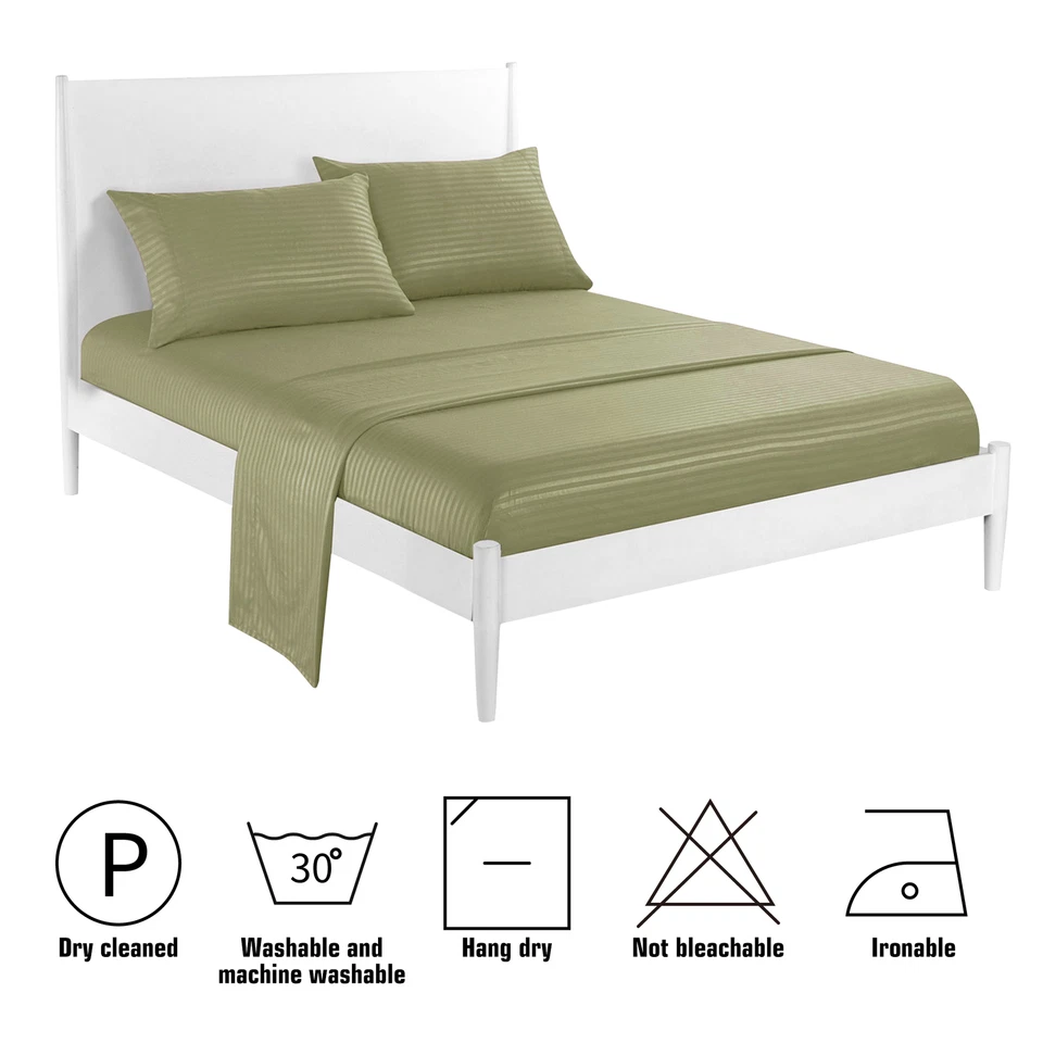 Juego de sábanas de bolsillo profundo de microfibra ultra suaves de lujo para hotel de 4 piezas nuevas Foto 2 de 4