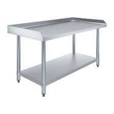 AmGood 24" x 48" Stainless Steel Equipment Stand | Height: 24" | Commercial Heav