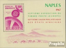 Ruanda Block8A (kompl.Ausg.) postfrisch 1969 Briefmarkenausstellung