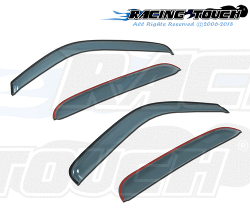 Deflector de visera JDM canal de salida luz tintada 4 piezas para Ford F-250 doble cabina 99-16 - Imagen 3 de 7