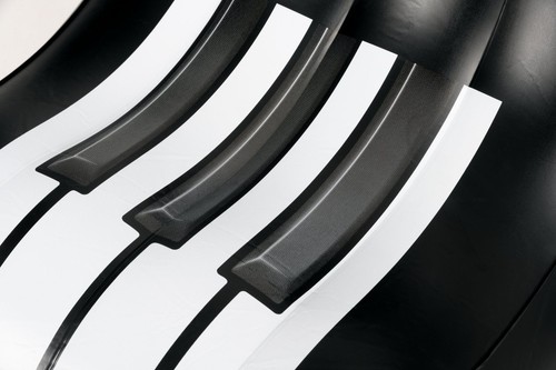 Aufblasbare Couch aus PVC im Piano-Design für Festival, Outdoor und Camping - Bild 7 von 8