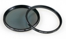 58MM POLARIZER   UV FILTER, SET OF 2