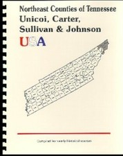 Unicoi/Carter/Sullivan/Johnson County Tennessee 1887 History Kingsport TN RP