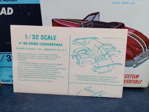PALMER 1/32 '40 FORD MODEL KIT #403 Vintage - Picture 8 of 11