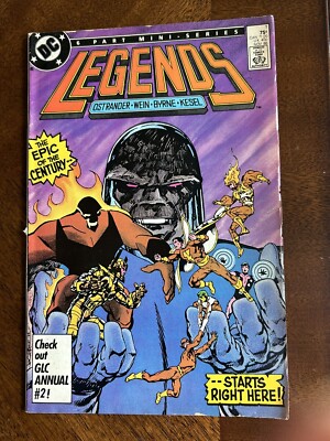 LEGENDS 1 HIGH GRADE -1ST APP AMANDA WALLER -JOHN BYRNE COVER -DC COMICS 1986
