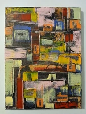 original abstract acrylic painting on canvas