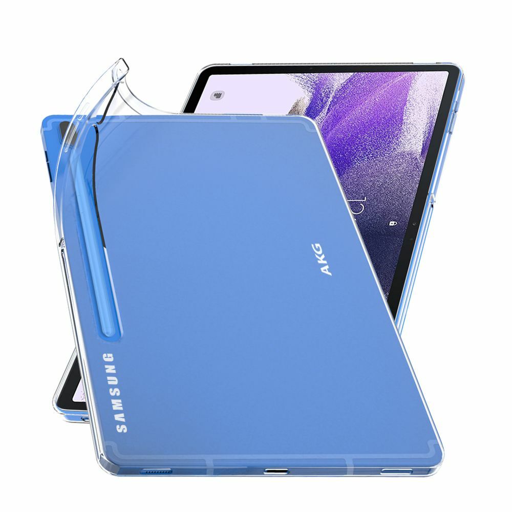 Coque Samsung Galaxy Tab S7 FE silicone gel transparente ultra fine protection tablette T736B 5G